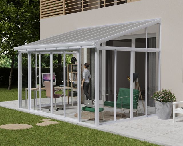 Palram - Canopia Sanremo Wintergarten 3x4.25 Weiß