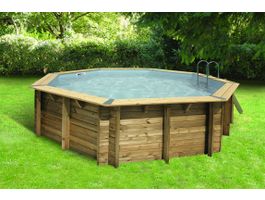 Foto van Ubbink Océa 430 x 120 cm houten zwembad