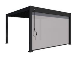 Foto van Porchenzo Paros windscherm 400 cm - antraciet | grijs