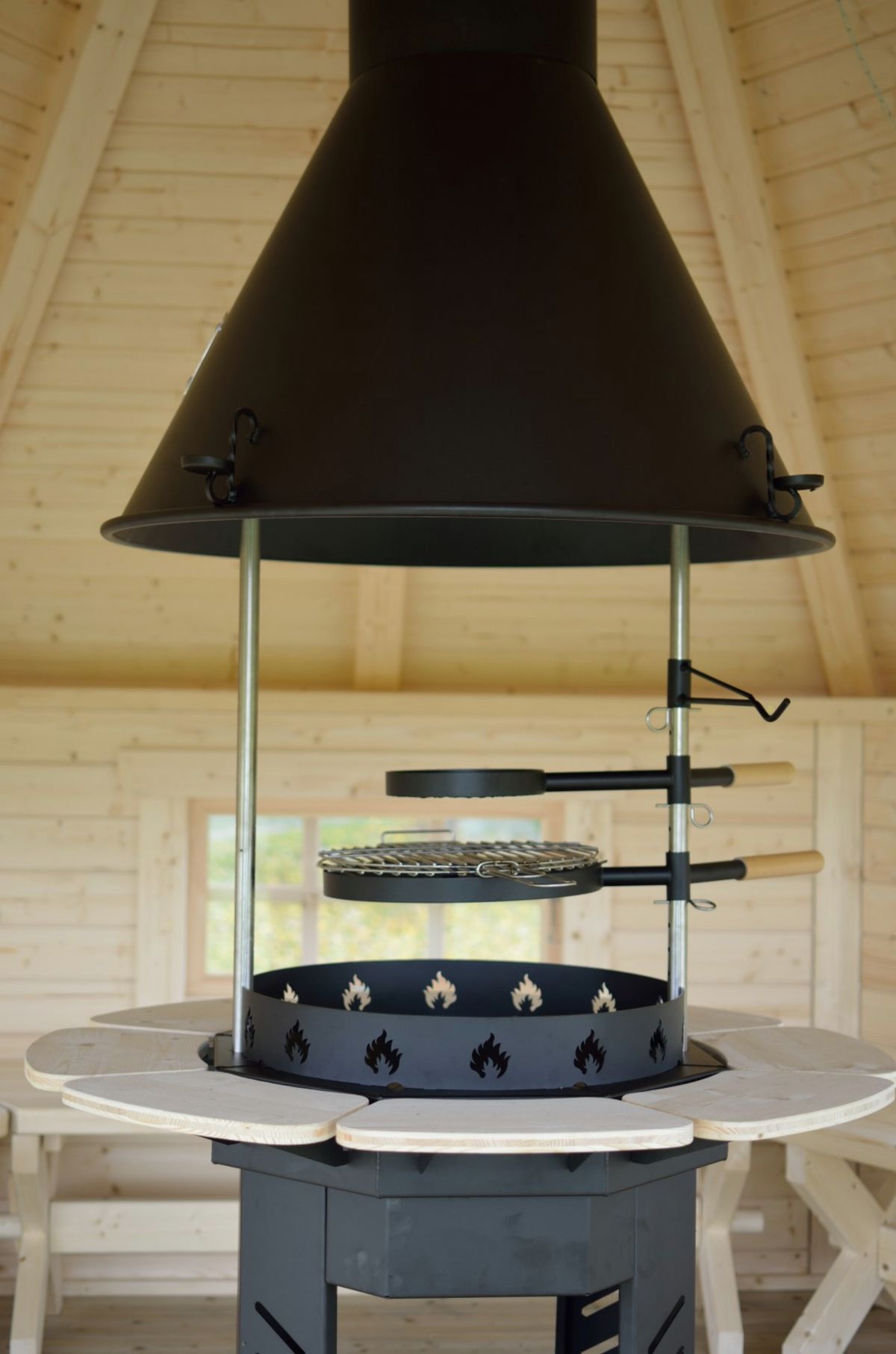 Azalp Grill met schoorsteen Groot*