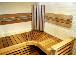 Azalp Saunabanken op maat Foto van Azalp Saunabanken op maat
