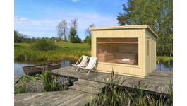 Interflex buitensauna Carel S Foto van Interflex buitensauna Carel S