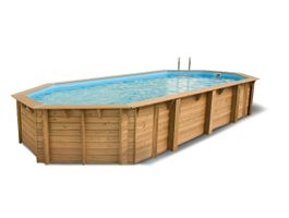 Foto van Ubbink Azura 750 x 400 x 130 cm houten zwembad