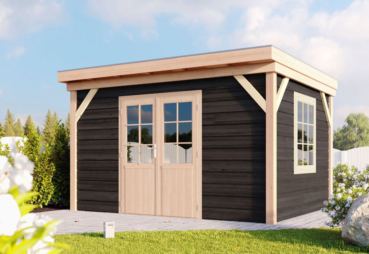 WoodAcademy houten tuinhuis Crown nero