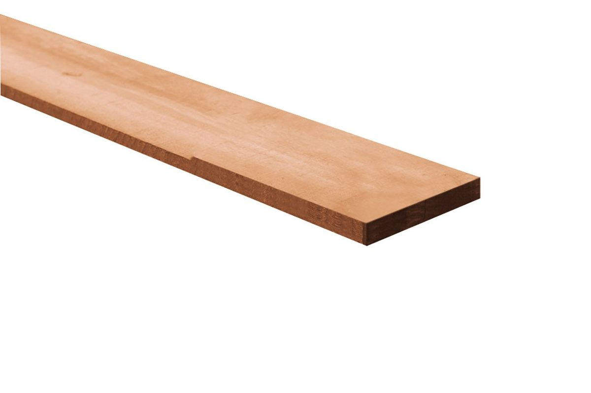 Azalp Azobe Balk Fijnbezaagd 50 x 200 mm