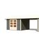 Karibu 31455 Gartenhaus mit Anbaudach Theres 7 - Terragrau