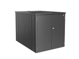 Foto van Biohort fietsenberging MiniGarage Donkergrijs Metallic