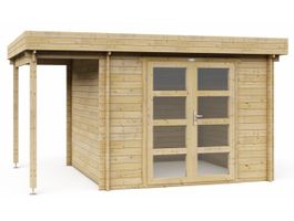 Foto von Interflex Blockhütte mit terrasse 331 M - Imprägniert