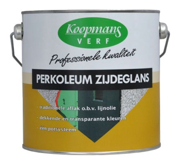 Foto van Koopmans Perkoleum kleurloze beits met UV beschermer zijdeglans, 2,5L