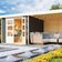 Karibu Askola 3.5 Gartenhaus mit Anbaudach 280 cm - Rückwand - terragrau (9150)