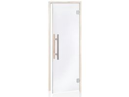 Foto von Hot Orange Saunatür Lux 70x190 cm klar Espe