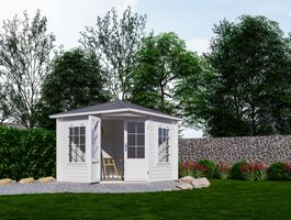 Foto von Interflex Gartenhaus 3055 G - gestrichen