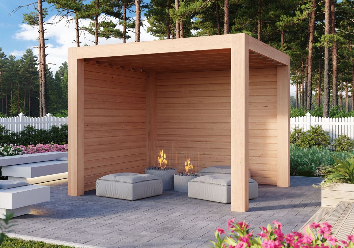 WoodAcademy Douglasien Überdachung Moonstone Excellent