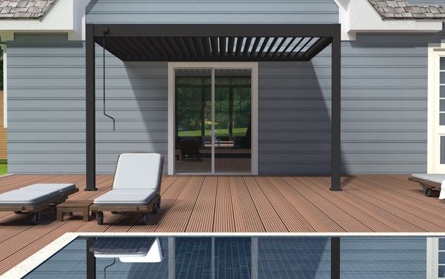 Porchenzo Orion Wall aluminium veranda - antraciet