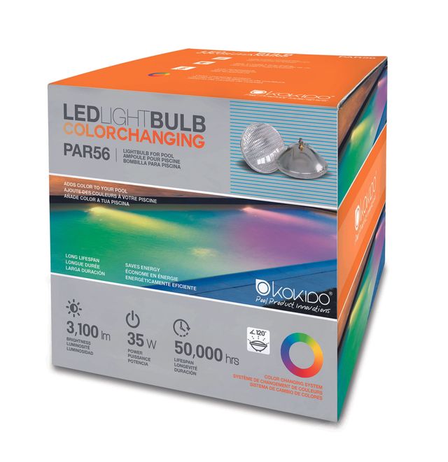Kokido K2O LED vervangingslamp kleur 35W RGB - PAR 56