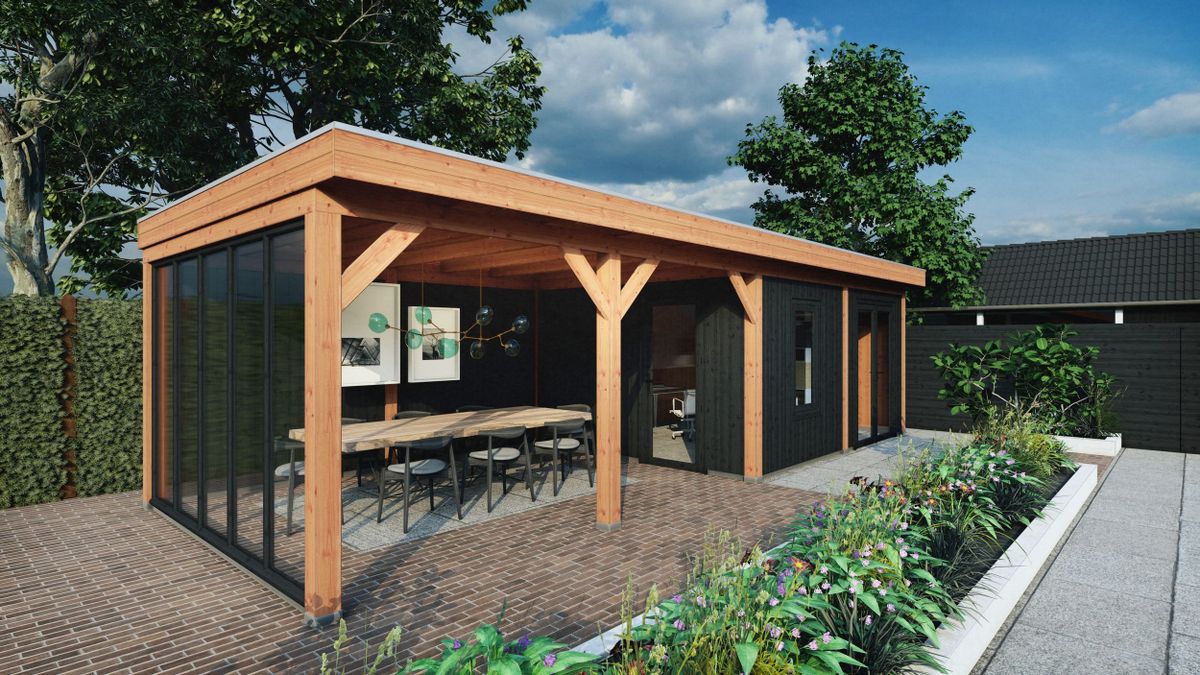 Trendhout buitenverblijf Mensa