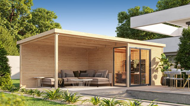 Debro Biarritz tuinhuis met overkapping