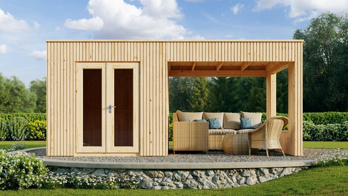 SmartShed Gartenhaus mit Terrasse Werner