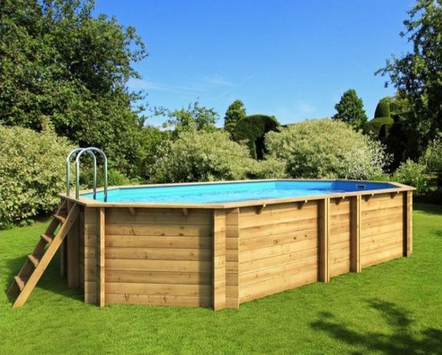 Procopi Tropic Octo+ blauw 50-100 Houten Zwembad