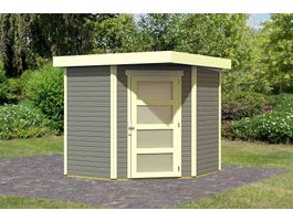 Foto von Karibu 73468 Schwandorf 3 Gartenhaus - Terragrau