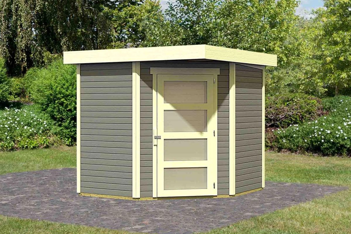 Karibu 73468 Schwandorf 3 Gartenhaus - Terragrau