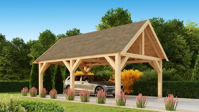 Foto van Azalp Carport Aaron 740x380 cm