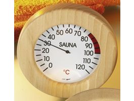 Hot Orange Thermomiter - Holz Foto von Hot Orange Thermomiter - Holz