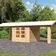 Karibu 31456 Gartenhaus mit Anbaudach Theres 3
