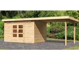 Karibu 83003 Kandern 7 tuinhuis met overkapping Foto van Karibu 83003 Kandern 7 tuinhuis met overkapping