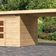 Karibu Kandern 7 Gartenhaus mit Anbaudach 320 cm (83003)