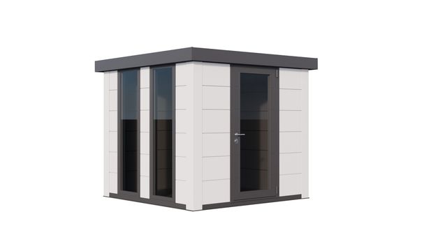 Telluria Luminato 2424 metalen tuinkantoor - wit
