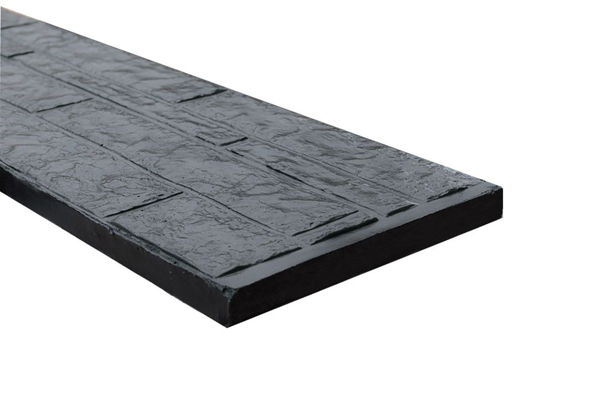 Azalp Beton onderplaat rotsmotief gecoat antra 3x36x184