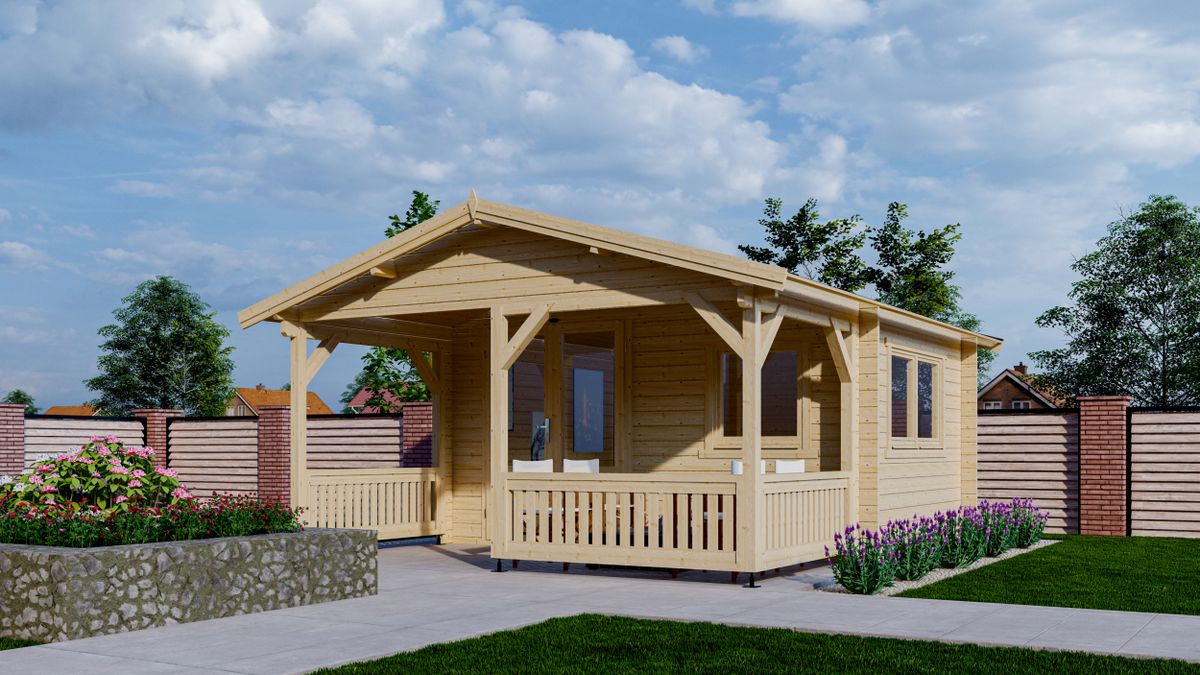 Interflex Blockhütte 4x3+2