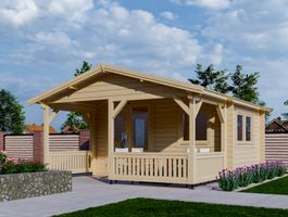 Interflex Blockhütte 4x3+2 Foto von Interflex Blockhütte 4x3+2