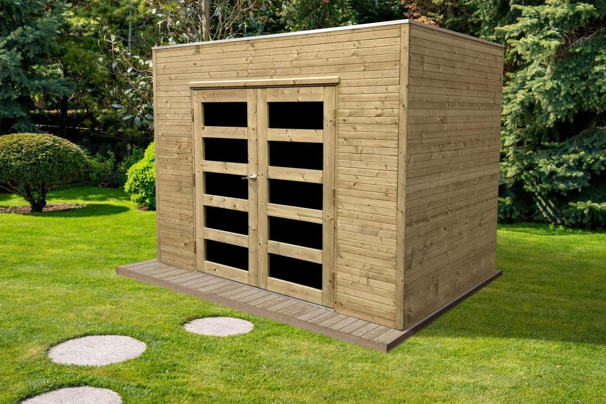 Solid s8731-1 tuinhuis Capri - Hogedruk geïmpregneerd