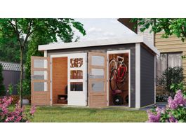 Foto von Karibu 91879 Schönbuch 1 Gartenhaus - Terragrau