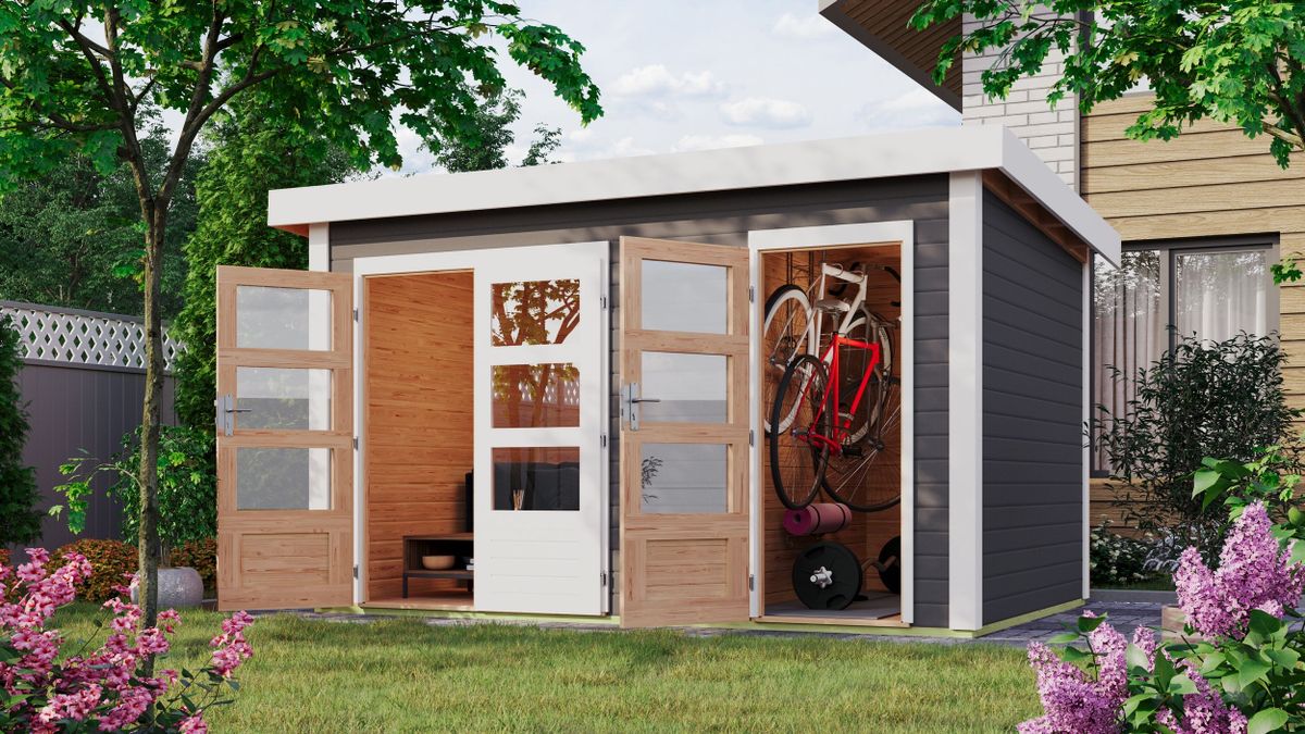 Karibu 91879 Schönbuch 1 Gartenhaus - Terragrau