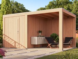 Foto van WoodAcademy tuinhuis met overkapping Robijn Excellent