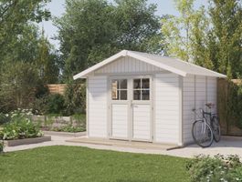 Grosfillex 22907140 DECO H7.5 - Kunststoff Gartenhaus grau-grün Foto von Grosfillex 22907140 DECO H7.5 - Kunststoff Gartenhaus grau-grün