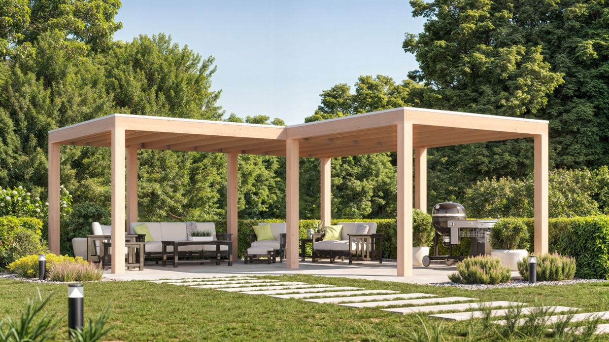 WoodAcademy Douglas overkapping L-model Ruby Essential