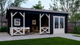 Interflex Hölzerne Schuppen mit Satteldach 6732 - gestrichen Foto von Interflex Hölzerne Schuppen mit Satteldach 6732 - gestrichen