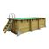Ubbink Linéa UrbanPool 450 x 250 x 140 cm mit beiger Innenfolie und Zubehör