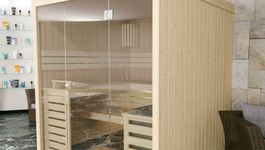 Foto von Azalp Massive Sauna Rio Glass