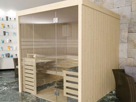 Foto van Azalp massieve sauna Rio Glass