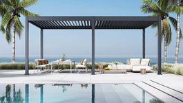 Porchenzo E-Paros aluminium pergola - Anthrazit Foto von Porchenzo E-Paros aluminium pergola - Anthrazit