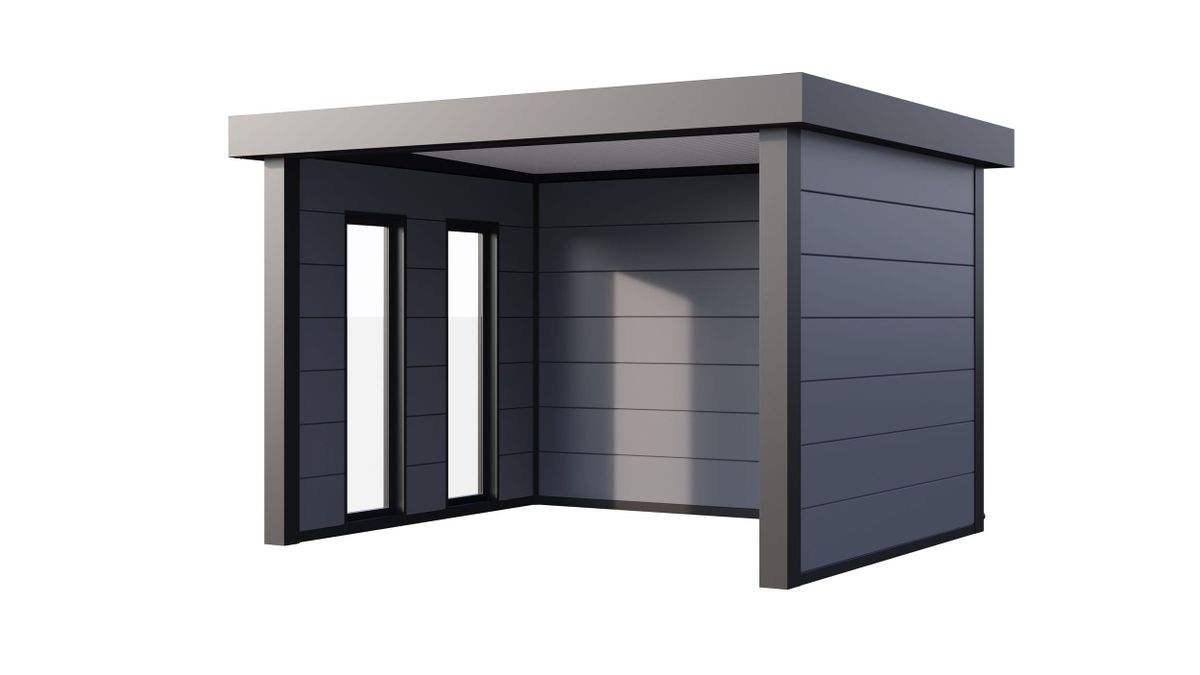 Telluria Singolo 3630 metalen overkapping met zijraam