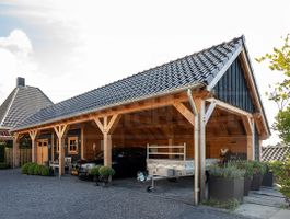 Foto van Trendhout carport met schuur De Hoeve XL