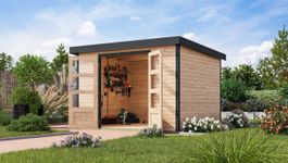 Foto van Karibu 12328 Jupiter 5 tuinhuis - vuren|antraciet