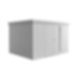 Foto van Biohort Neo 3D metalen tuinhuis zilver-metallic dubbele deur