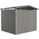 Biohort Panorama P3 metalen tuinhuis kwartsgrijs metallic enkele deur